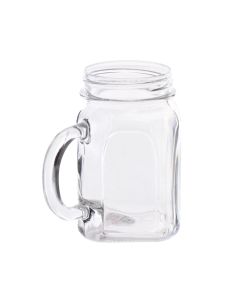 Clear Glass Mug With Handle For Drinking