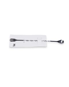 Cocktail Mixing Spoon Fork Combo- 26cm