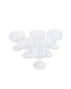 Decorative Footed Glass Bowl- 10.3x10.5cm