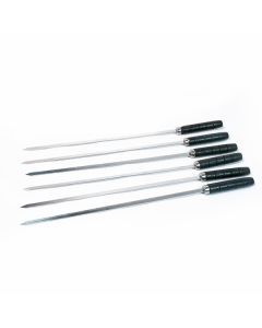 Barbecue Grilling Skewers Set- 43x0.8cm, 6 Pieces
