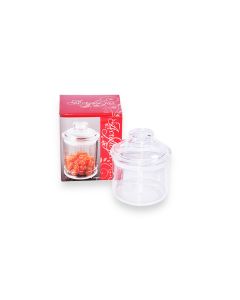 Acrylic Pot with Seal, 11.2x11.2x9.5cm